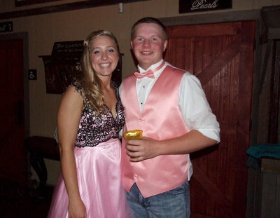 Image: Jaclynn Lewis and Josh Zapletal from Ennis would later be named the prom’s Best Dressed.