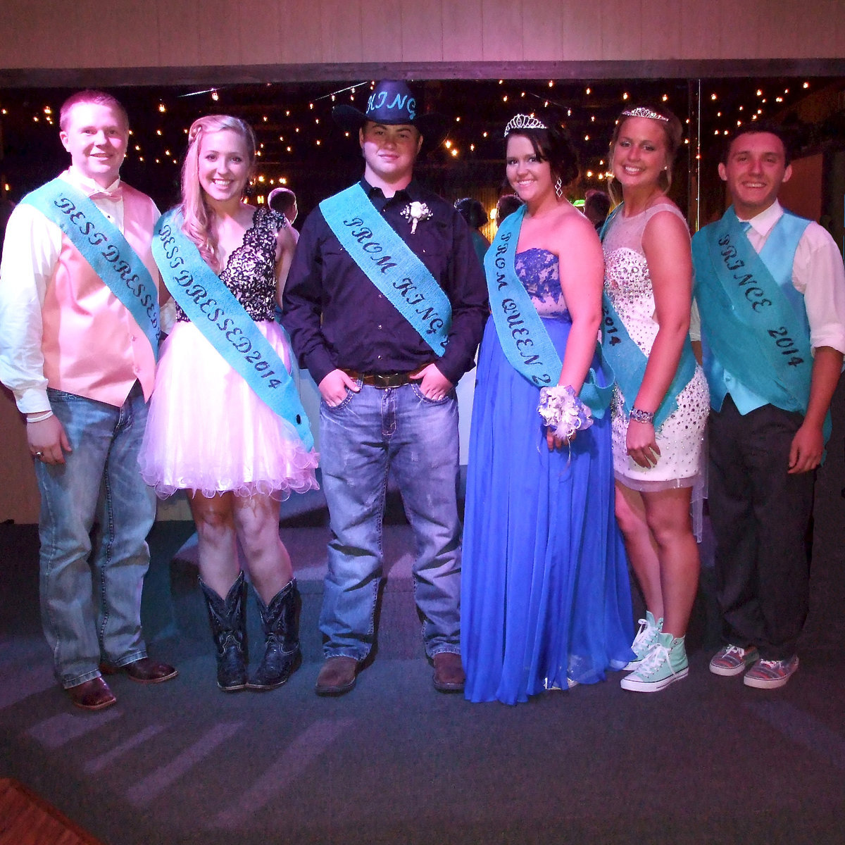 Image: A few of the award winners are Josh Zapletal and Jaclynn Lewis for best dressed, Prom King Zain Byers, Prom Queen Paige Westbrook, Prom Princess Madison Washington and Prom Prince Chace McGinnis.