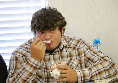 Image: Thought we could use a closeup of Kevin Roldan enjoying his ice cream.