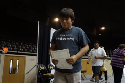 Image: Mikey South received an award for “All A’s and B’s” in English.