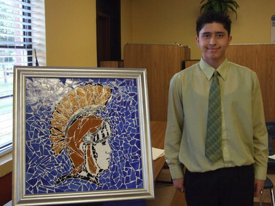 Image: Joseph donates his art to Italy High School