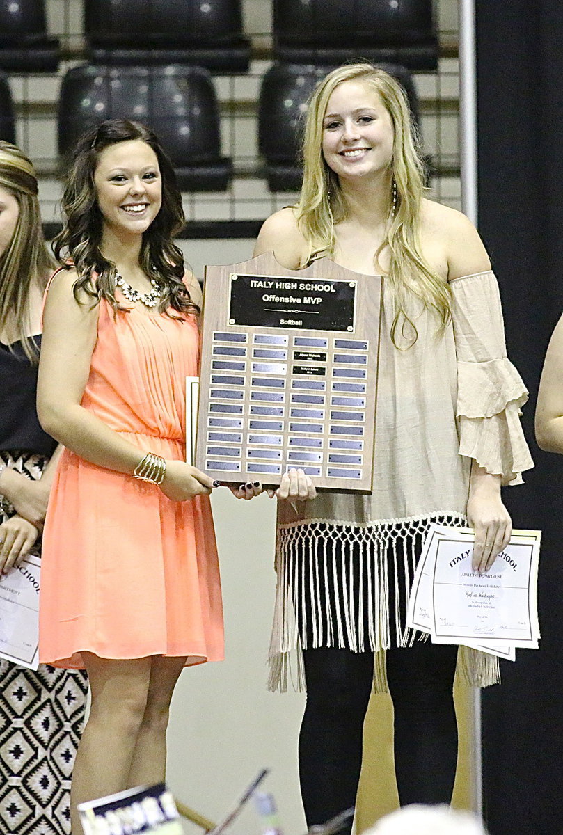 Image: Bailey Eubank and Madison Washington were named Offensive Co-MVPs in Softball.