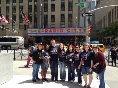 Image: Radio City Music Hall was one of the many iconic New York sites that the students got to visit on the trip.
