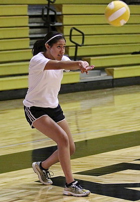 Image: Julissa Hernandez displays good technique during a fast-paced drill.