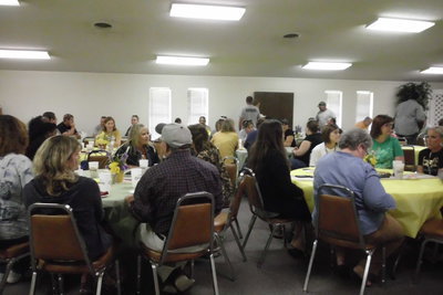 Image: The fellowship hall at Central Baptist Church was full on Friday when the Italy Ministerial Alliance hosted lunch for Italy ISD personnel.
