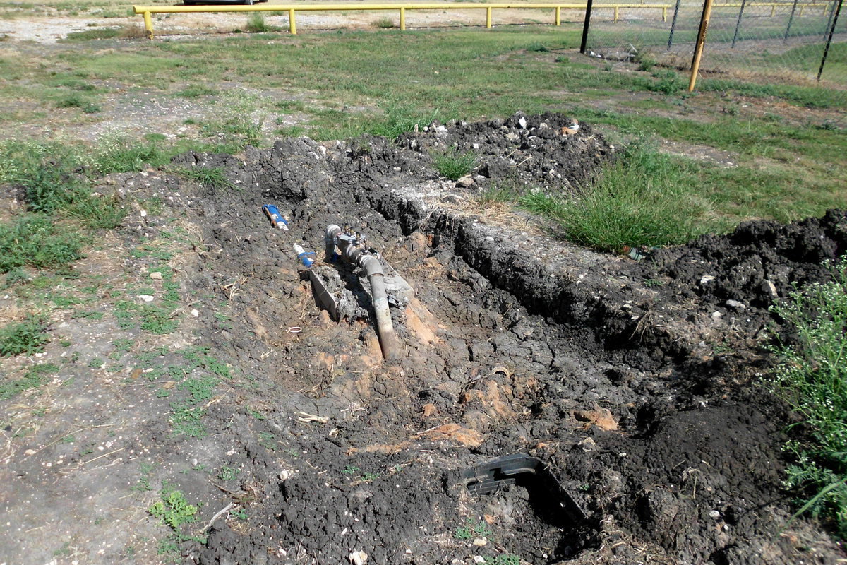 Image: This hole has been open like this at Upchurch field adjacent to the walking trail for a few weeks. It is an serious accident waiting to happen for a child.