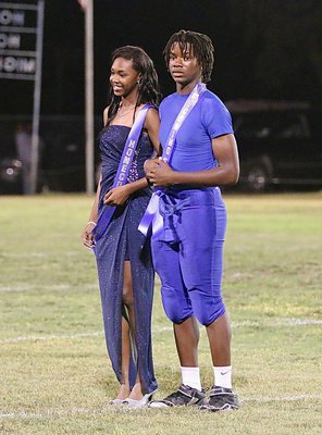 Image: 2014 Homecoming Queen and King nominees Lyric Brooks and Jarvis Harris.