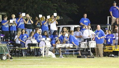 Image: And the Bulldog Band with director Mark Lucas plays on….