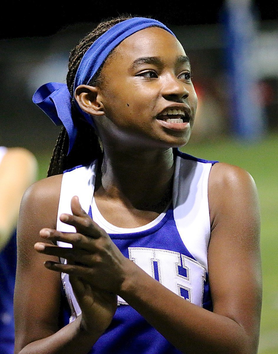 Image: Lydia Brooks cheers on the Bulldogs. Go Bulldogs!