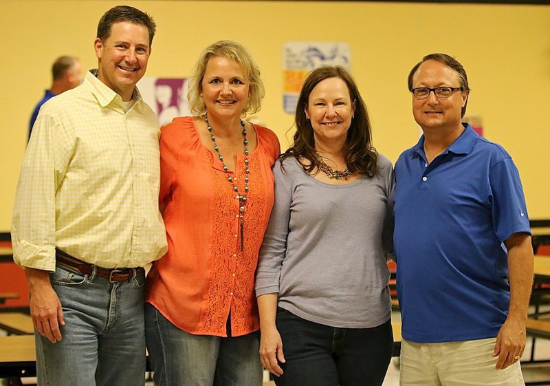 Image: Tom Scott and wife Kara and Diana Scott Herrin and husband Jon were on hand to help with the fund raiser.