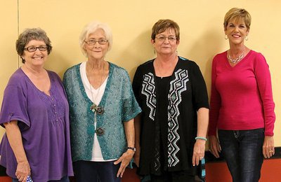 Image: IHS Ex-Students Diane Maida Lawson, Janice Lawson Mauldin, Vickie Graves Windham and Joanna Green Ridlehuber enjoyed catching up and sharing memories.
