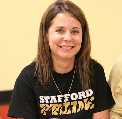 Image: Stafford teacher, Christie Hyles, is happy to support the George Scott Scholarship.