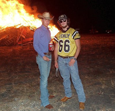Image: Micah Escamilla and Kyle Fortenberry(66) are like, “Fire? What fire?”