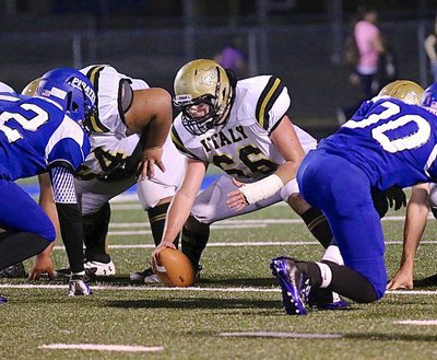 Image: Senior center Kyle Fortenberry(66) is Mr. Consistent for the Gladiator offense.