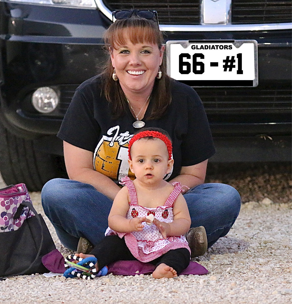 Image: Apparently that cute little strawberry is Gladiator Kyle Fortenberry’s biggest fan.