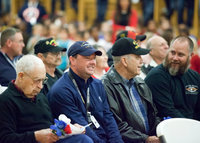 Image: Friends and fellow veterans Joe Bradley, Paul Cockerham, Larry Norcross and Richard Dabney.