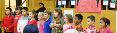 Image: Stafford Elementary students honor the veterans.