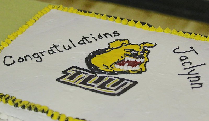 Image: Congratulations, Jaclynn! Cake and punched were served to those attending.