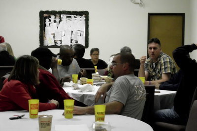 Image: Everyone enjoyed the meal catered by Dickies in Hillsboro.