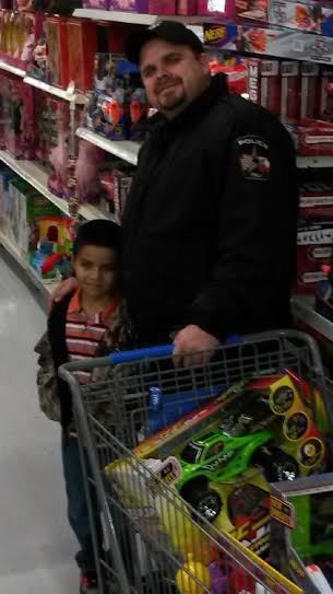 Image: JR and Officer Cherry shopping