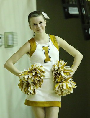 Image: Italy Junior High cheerleader Kimberly Hooker is cheering when she’s not playing.