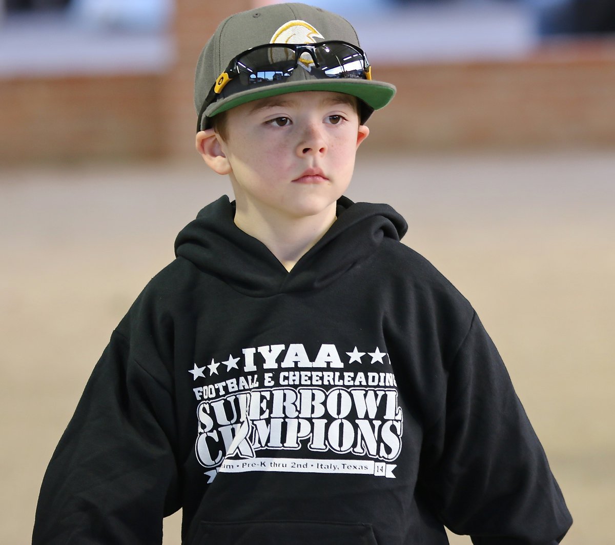 Image: Superbowl winning quarterback Gared Wood knows how to sport his hoodie.