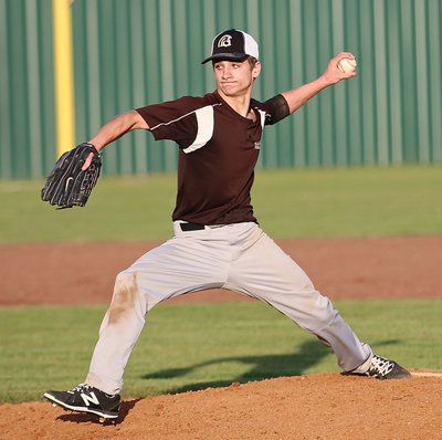Image: Levi McBride takes over on the mound for the Gladiators.