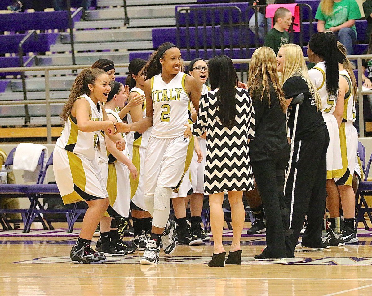 Image: Lady Gladiator freshman Emmy Cunningham(2) is introduced before Italy’s area playoff battle against Santo.