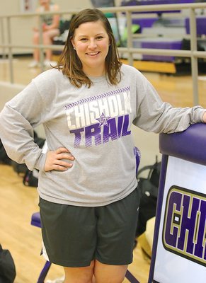 Image: Italy picked up an extra fan Friday night with Jamie Duke excited to see her former team in town. A Lady Gladiator herself, Duke is currently a basketball/volleyball coach for Chisholm Trail High School in Ft. Worth where the playoff game was hosted.