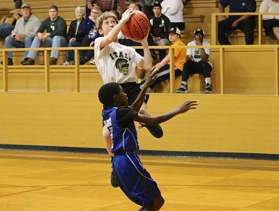 Image: Cort Holley(2) keeps a Whitney defender guessing while laying in 2 of his 8-points.