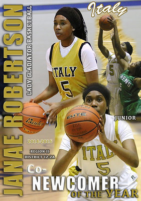 Image: Italy Lady Gladiator Janae Robertson finishes her junior season as the District 12-2A Co-Newcomer of the Year.