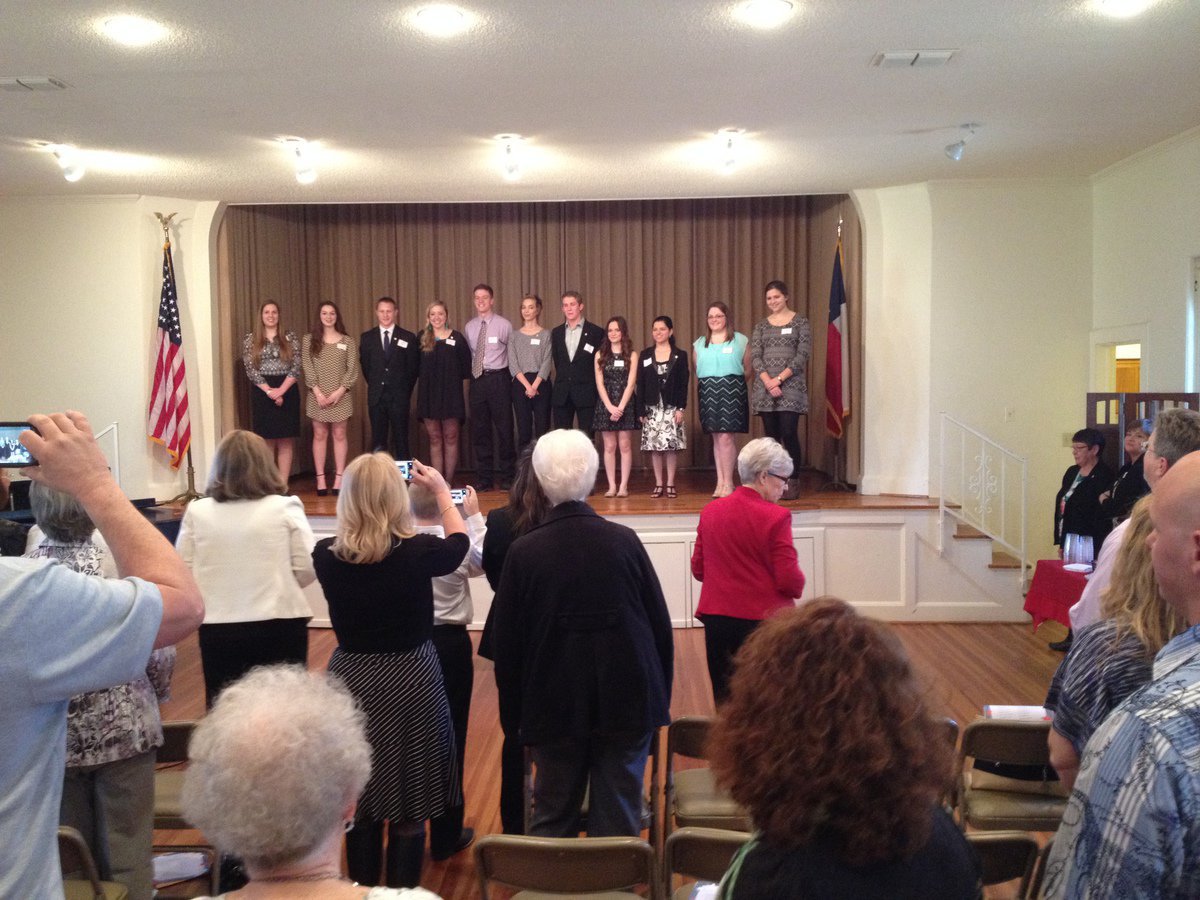 Image: Ellis County’s DAR Good Citizen Awardees for 2015