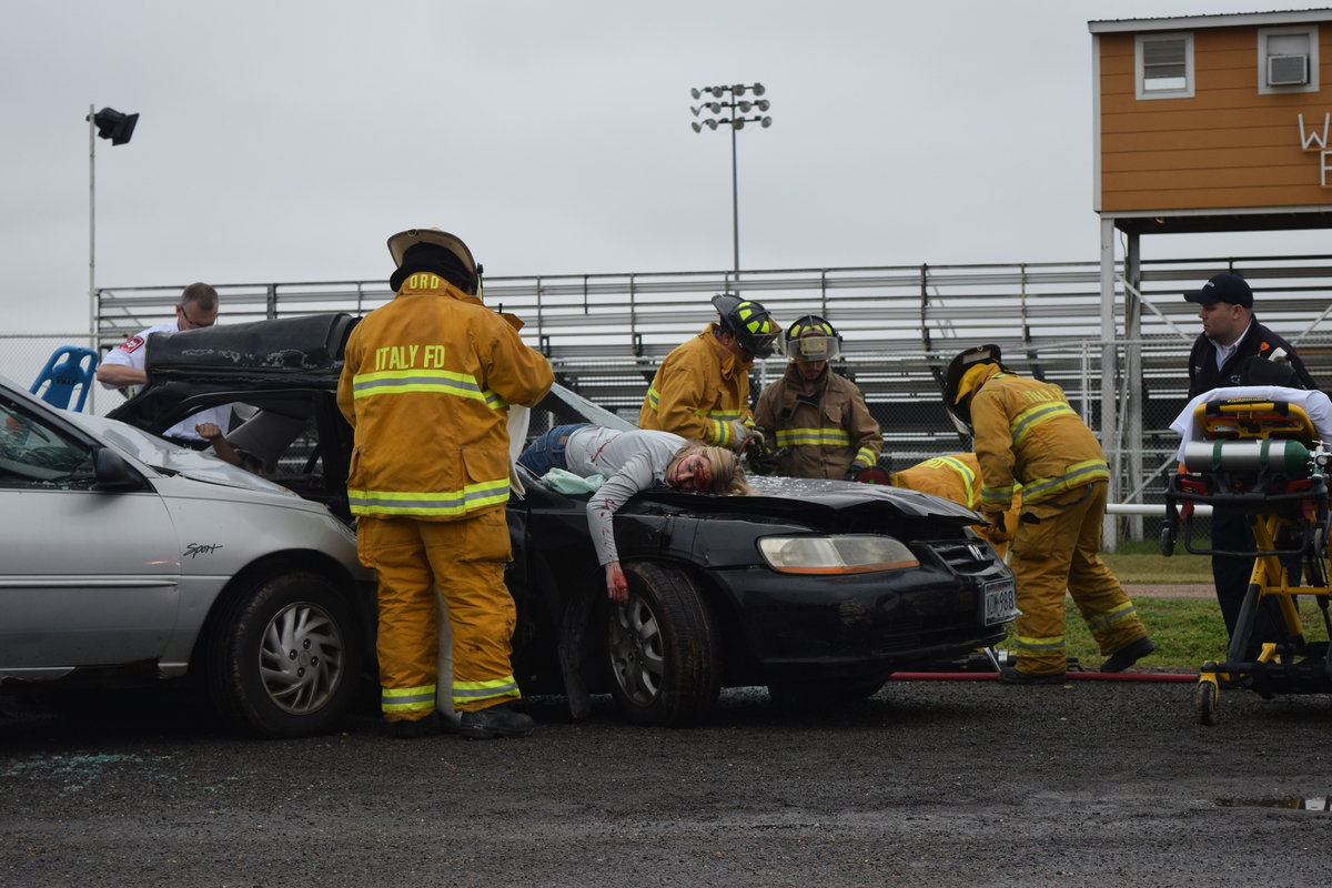 Image: Staged accident scene – March 10, 2015