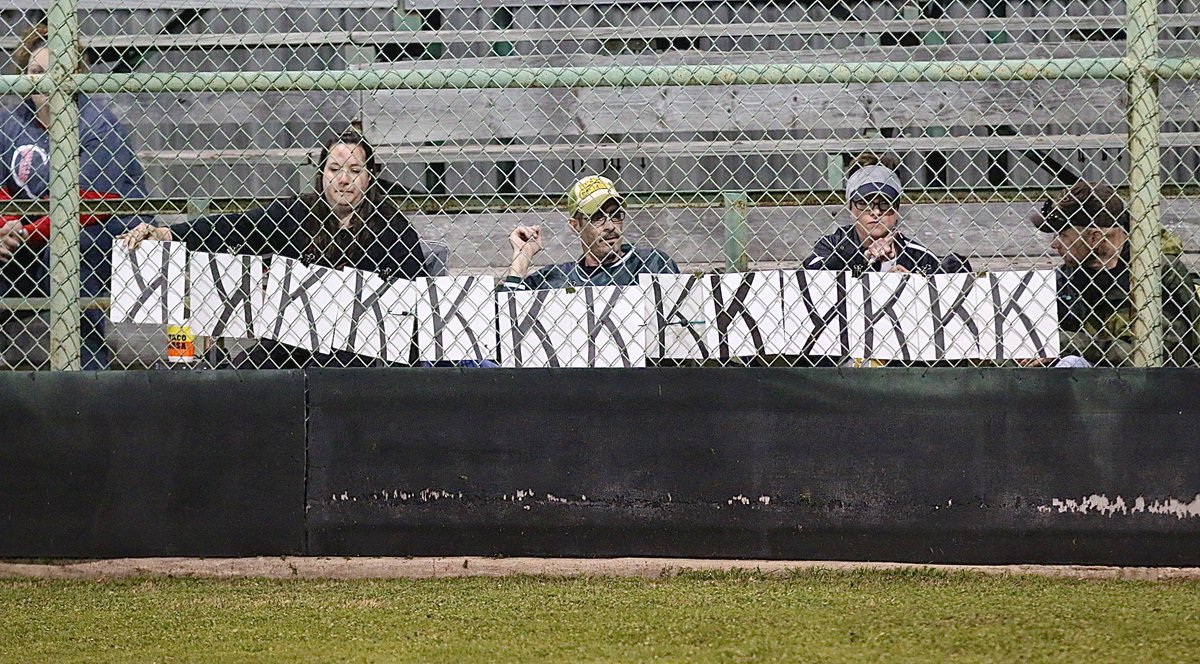 Image: Andi Windham, on the right, tracks her son, Italy Gladiator junior pitcher Ty Windham, and his strikeout count against Faith Family with help from Amanda Connor on the left. Windham totaled 13 strikeouts to lead Italy in their 14-0 shutout win to begin district play.