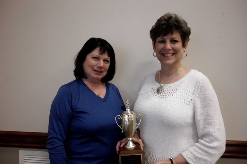 Image: Eta Omega Sisters For Life team was presented the “Traveling Trophy” at the April team captain’s meeting of the Relay For Life of Central Ellis County.