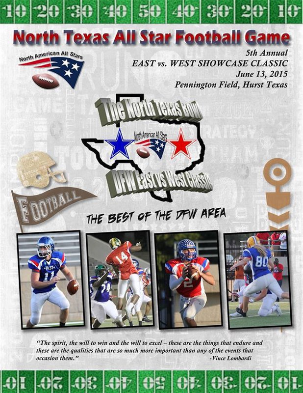 Image: Catch Italy Gladiators Coby Jeffords and John Byers competing in this summer’s 5th Annual North Texas All-Star Bowl East vs. West Classic tomorrow evening on June 13, 2015, at Pennington Field in Hurst, Texas. Game starts at 7:30 p.m.