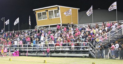 Image: The game against Chilton was Pink Out at Willis Field.