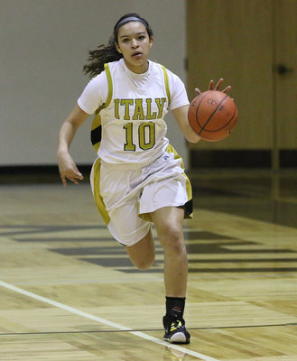 Image: Lady Gladiator April Lusk(10) is on the move with the playoffs in her sights.