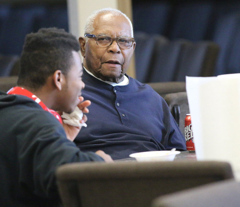 Image: The event also allowed the elder members of the congregation, such as Charlie Ray Walton, Jr., pass on a bit of their wisdom to the next leaders of the community.