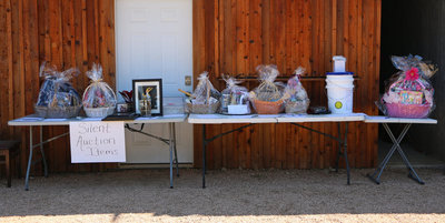 Image: Silent Action items and gift baskets were also available with the goodies going to the highest bidders.