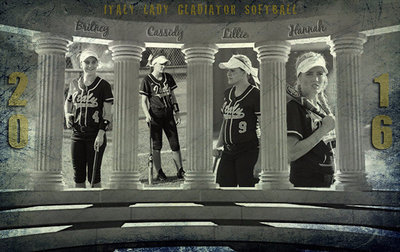 Image: “We honored those who played before us, and now, we will never be forgotten. How will you be remembered….?”
    Special thanks to Italy Lady Gladiator seniors #4 Britney Chambers, #3 Cassidy Childers, #9 Lillie Perry and #8 Hannah Washington for your dedication to the Gladiator cause.