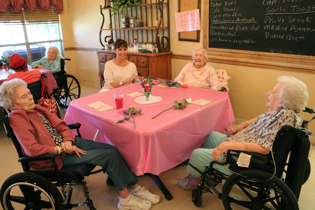 Image: These wonderful mothers are enjoying their special day at Trinity!