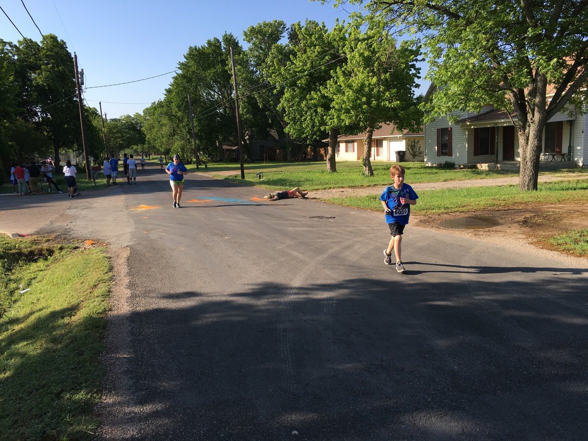 Image: Levi Joffre coming in for the final stretch