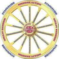 Image: The Wagon Wheel depicts the ministries of Texas Baptist Men.