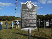Image: The Shawnee Cattle Trail Historical Marker was dedicated on October 15, 2016