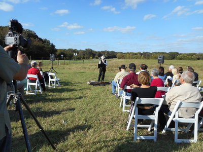 Image: Thaddeus Edgar “Ted” Paup, owner of Pecan Springs Ranch, welcomes everyone to the ranch.