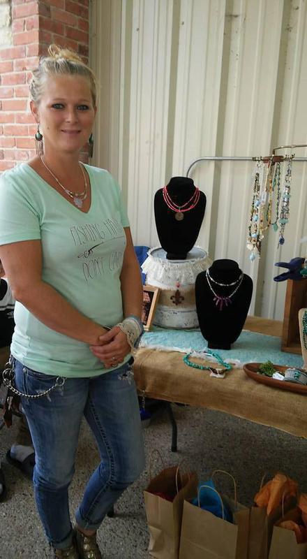 Image: Jenefer Staggs displayed her original jewelry creations at the Italy Pavillion during the City Wide sale.