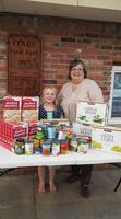 Image: Annabelle Glover with Pantry Director, Susan Wooten